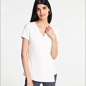 Ann Taylor peplum top NWT
